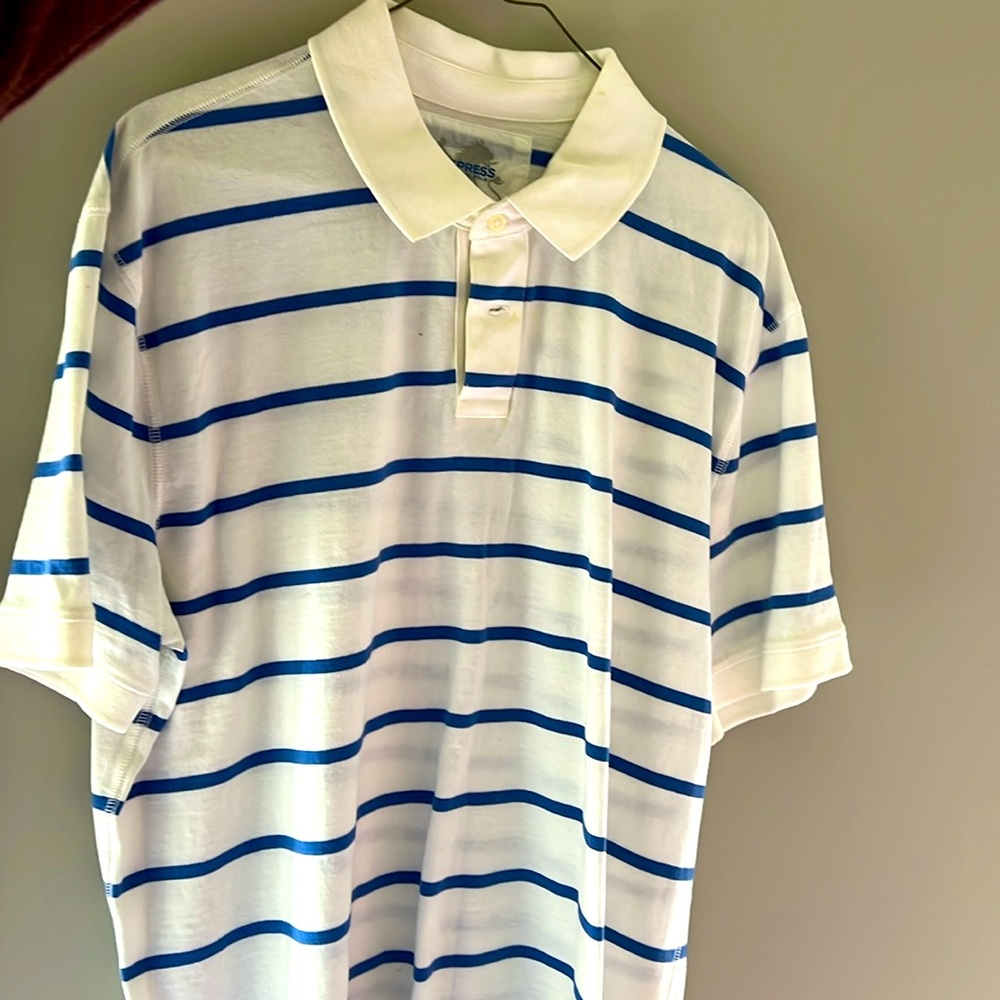 Express Mens Striped Polo - 100% cotton